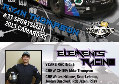 Ryan Thompson - Driver Profile Cards