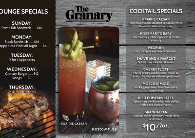 The Granary - Tent Cards 3