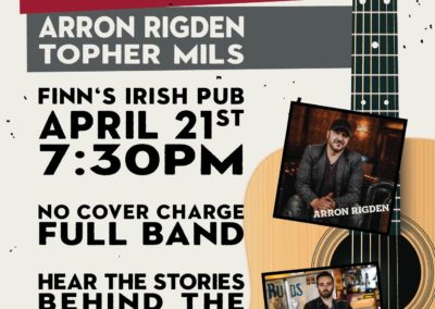 Arron Topher - Release Party Poster