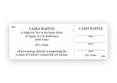 CAMA Student Chaper - Raffle Tickets